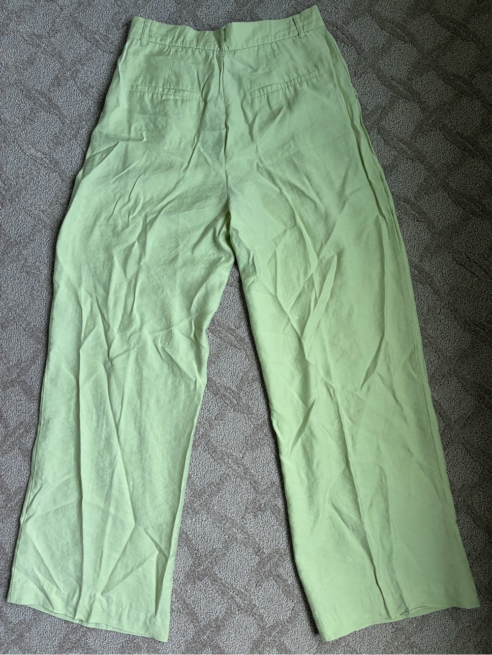 Pleated green Zara trousers - Picture 4 of 9